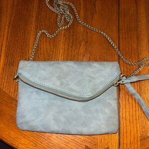 Blue crossbody purse